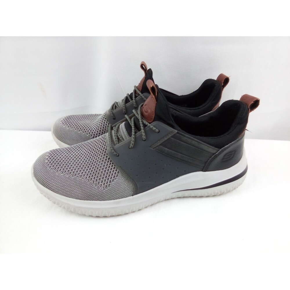 Skechers 3.0 Cicada Shoes Air-Cooled Memory Foam Gray Slip Ons Men’s Size 7.5 - Picture 5 of 11